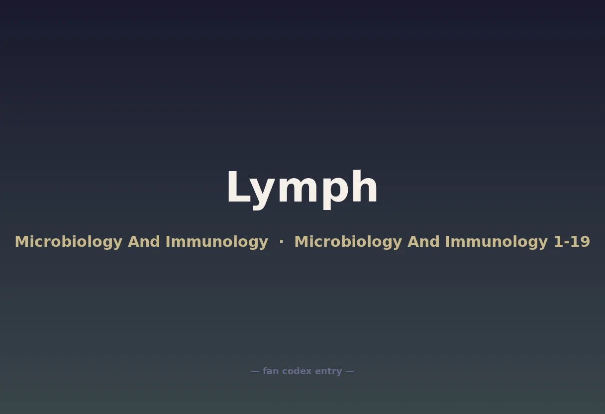 Lymph