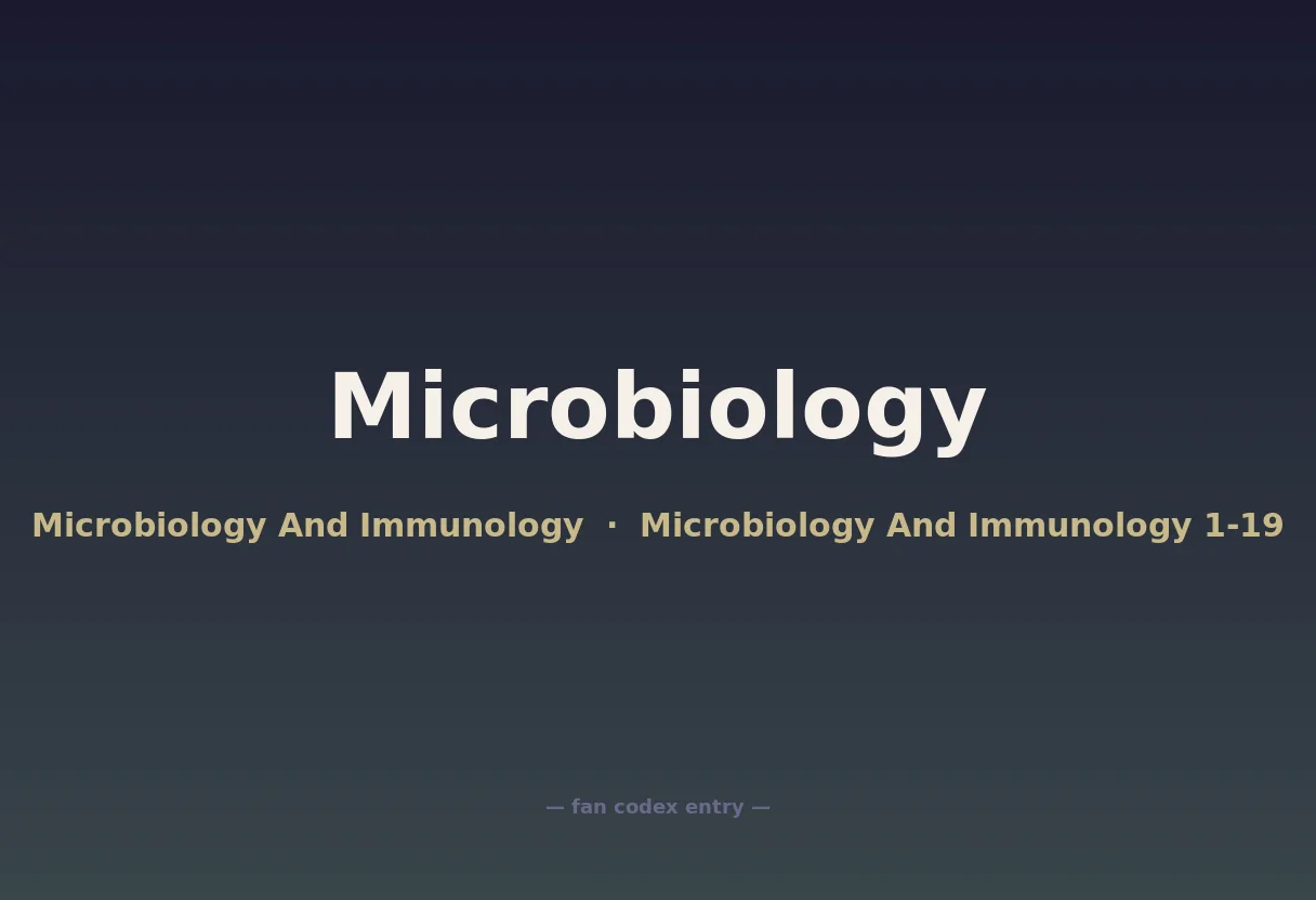 Microbiology