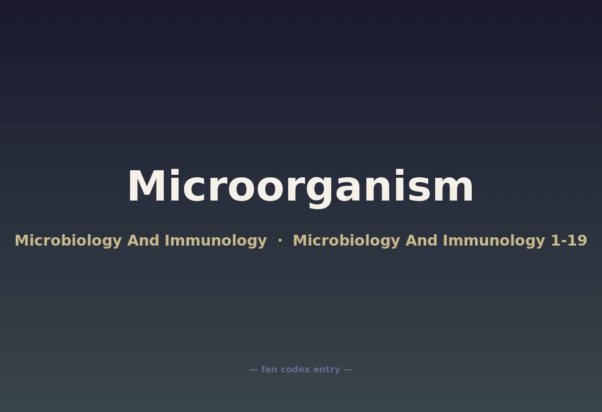 Microorganism