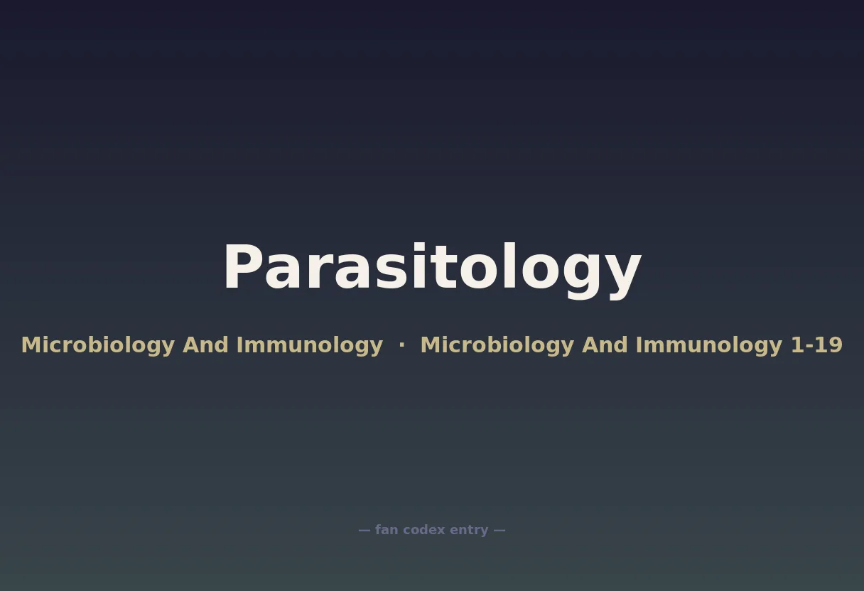 Parasitology