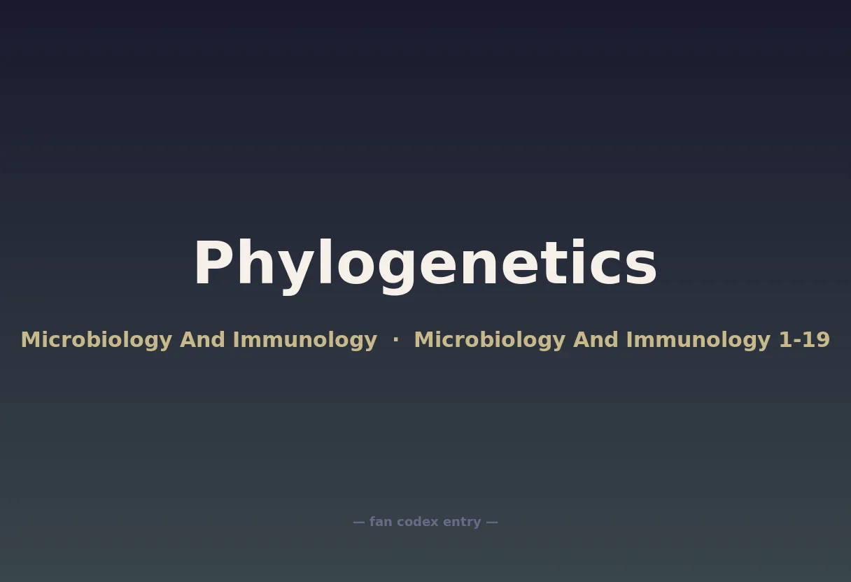 Phylogenetics